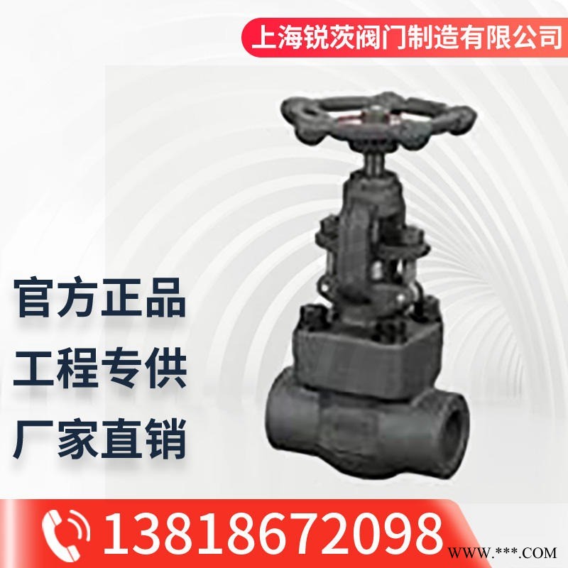 A105锻钢截止阀焊接锻打J61H/Y 900Lb-2500Lb内螺纹截止阀 高温导热油蒸汽丝口截止阀图1