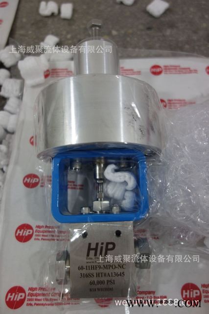 美国HIP气控针阀截止阀20-11LF6-MPO-NO常开常闭式图1