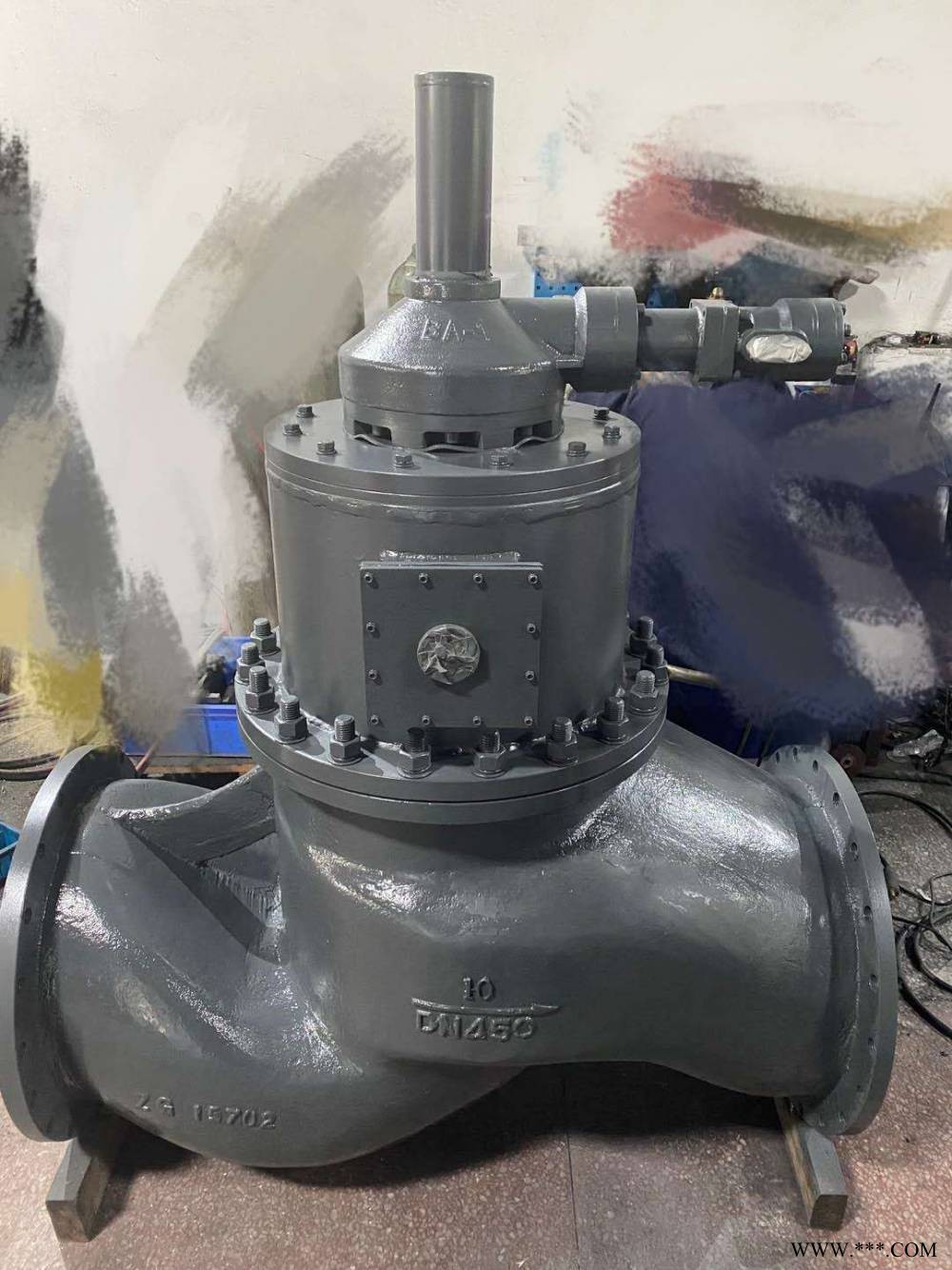 GB/T584船用铸钢法兰式多回转液压液动截止阀带开关指示带船级社证书