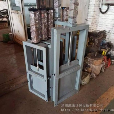 威康生产 不锈钢 手动插板阀 600*600电液动平板闸门 污水截止阀