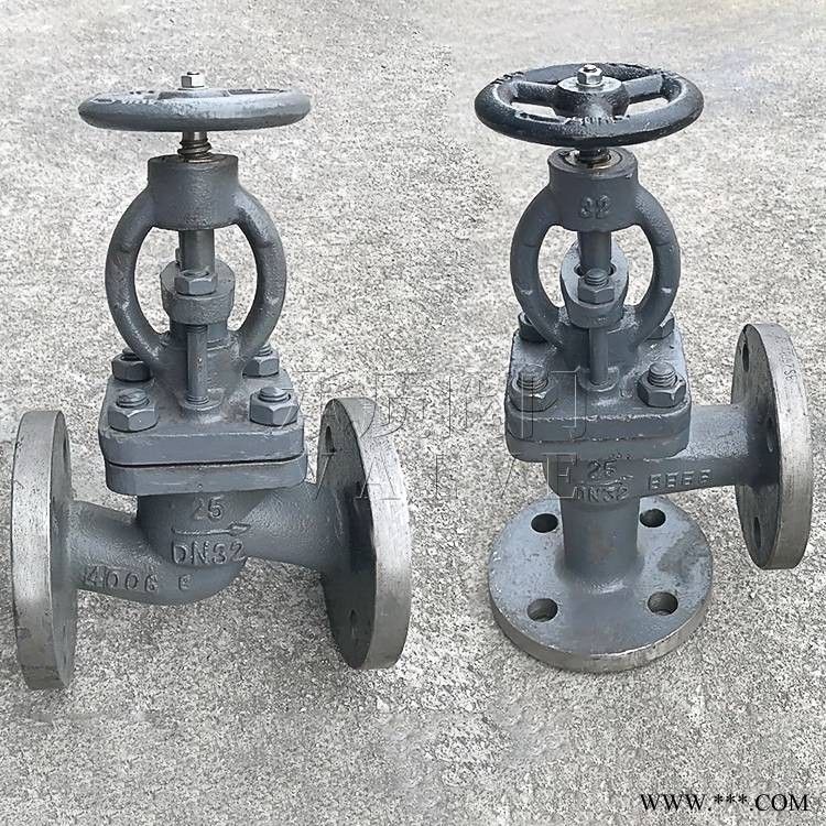 船用燃油滑油淡水蒸汽管路法兰铸钢截止阀GB/T584图1