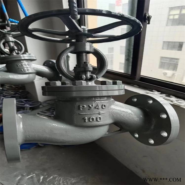J641H-16C DN150气动铸钢法兰高温蒸汽导热油截止阀-参数图1