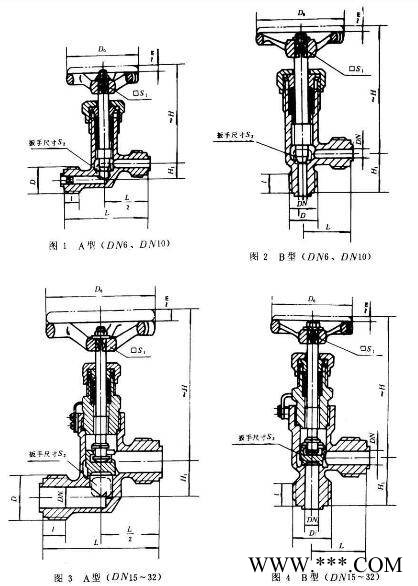 CB1010-1990外螺纹不锈钢截止阀
