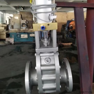 气动双插板闸阀 气动耐磨双插板闸阀 气动陶瓷双插板闸阀  合金钢密封双闸板阀