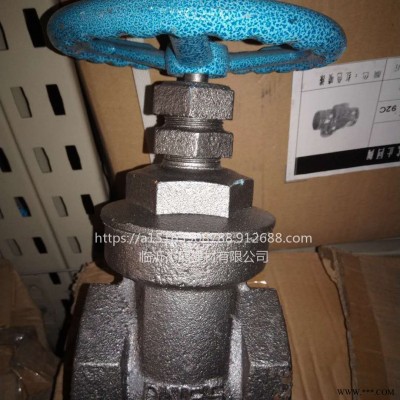 丝扣闸阀 Z15T-10/16铸铁内丝闸阀 螺纹丝口铁闸阀 内牙水管开关阀门 4分6分1寸铜芯内丝闸阀