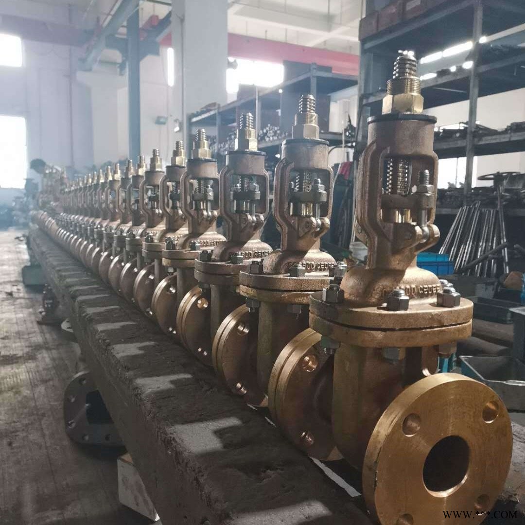巨博 Z41美标法兰青铜闸阀 升降杆闸阀图1