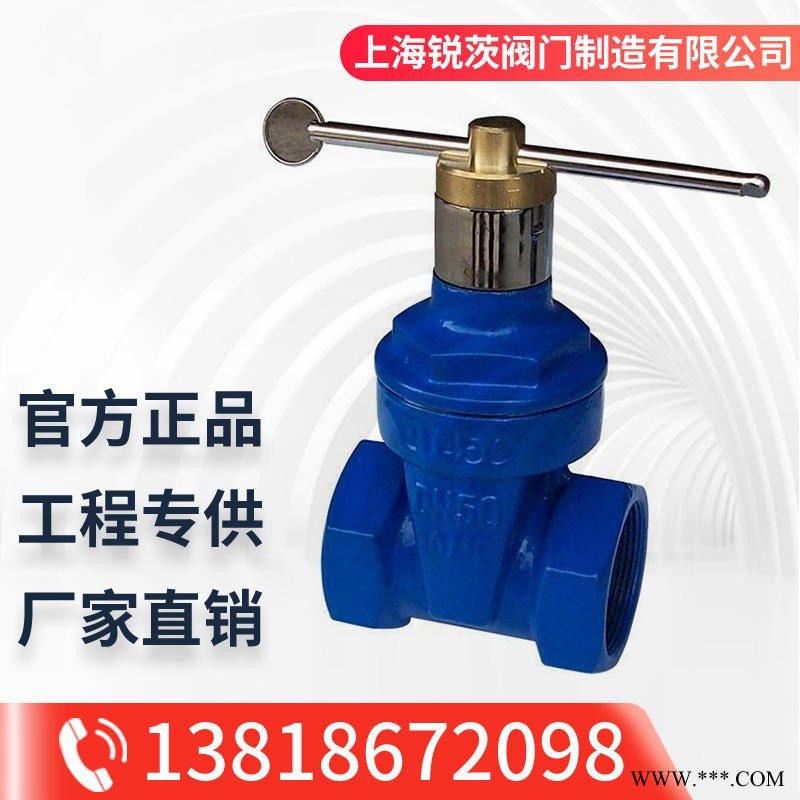 FDZ15X防盗软密封丝扣闸阀 螺纹闸阀 球墨铸铁丝扣锁闭闸阀双向手动锐茨阀门DN15-50图1