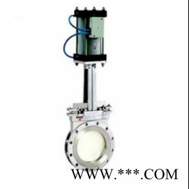 龙猛气动刀型闸阀厂家直销 PZ673H-16P 气动不锈钢刀型闸阀图1