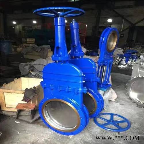 手动暗杆刀型闸阀DMZ73X-10 DN65手动暗杆刀型闸阀规格型号图1