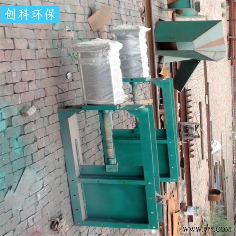 方口插板阀 手动螺杆插板阀 300电动推杆放料闸阀 按需定制 创科图1