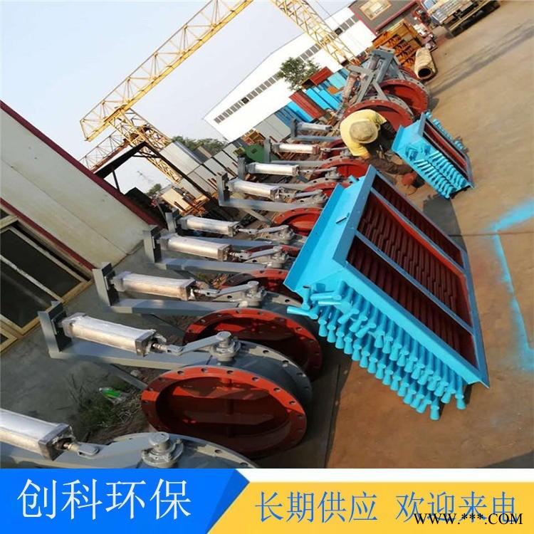 圆形方形插板阀 创科 插板阀 气动电液动闸阀 碳钢不锈钢插板阀图1