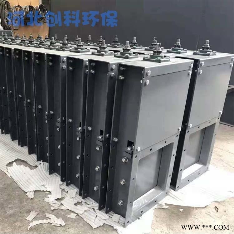 创科定制 电液动插板阀 方口闸阀 除尘器底部卸灰阀 手动涡轮插板阀 质量保证图1