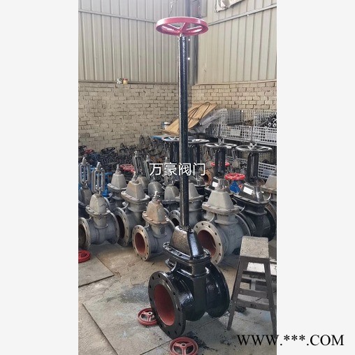 加长杆铸铁闸阀 法兰闸阀 Z945T-10 电动闸阀 大口径暗杆阀门 大量现货 温州万豪阀门厂 闸阀批发 大量现货图1