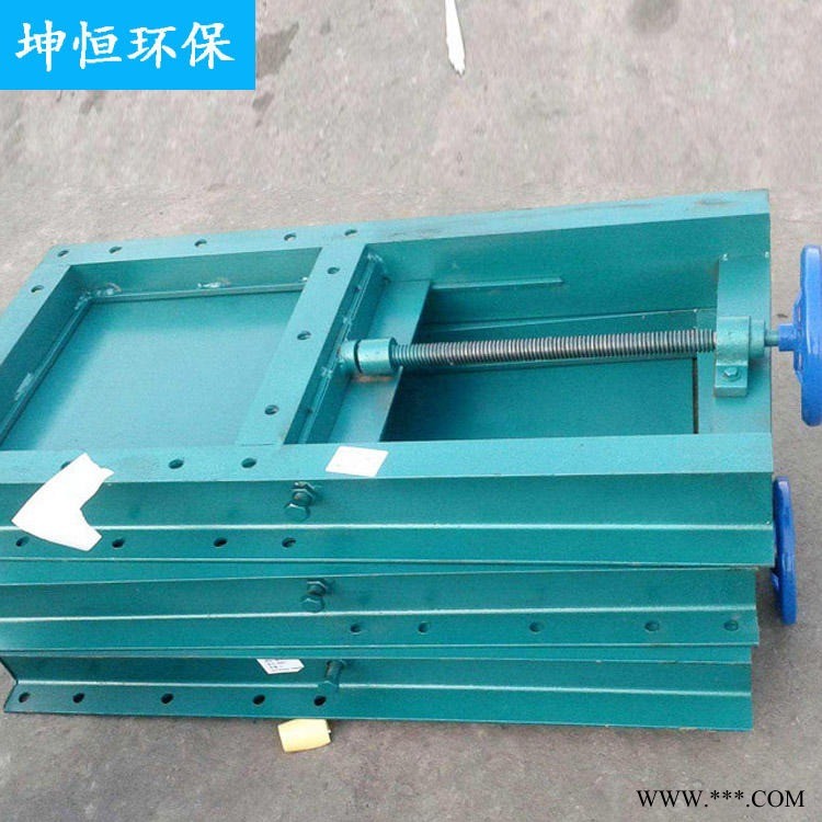 鱼塘放水闸阀 坤恒环保 不锈钢排污水闸阀门 电动插板阀价格图1