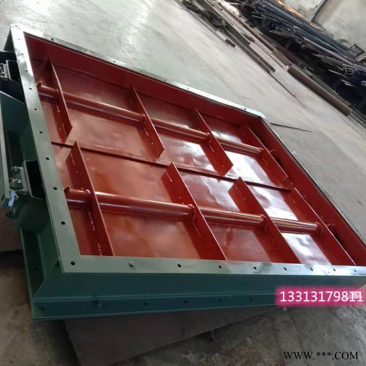 中能大口径手动涡轮通风蝶阀 电动通风百叶闸阀 全封闭烟道插板阀适用调节介质流量图1