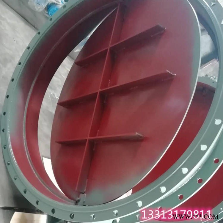 中能电动开关型通风蝶阀规格 手动烟道调节闸阀 密封性能好 适用调节介质流量图1