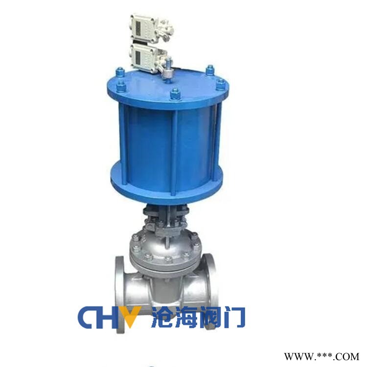 CHVJ沧海Z661W-40P不锈钢气动焊接闸阀图1