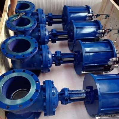 不锈钢气动闸阀 Z641W 气动法兰闸阀 DN500不锈钢气动切断阀