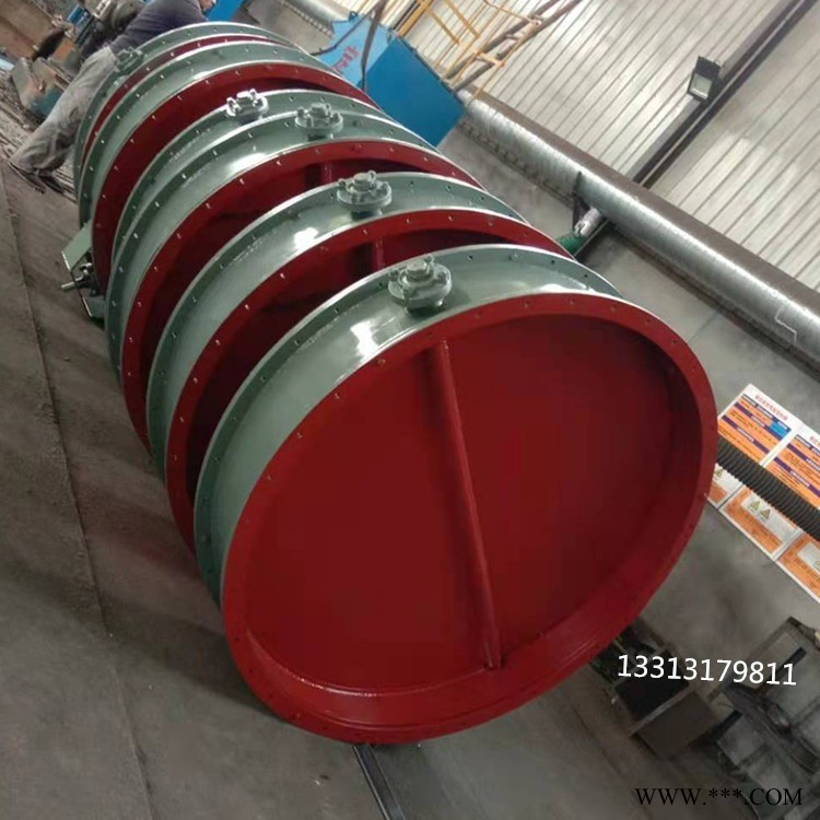 中能大口径焊接通风蝶阀 DN800气动调节闸门 电动通风百叶闸阀 适用调节介质流量图1