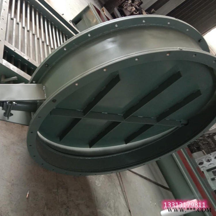中能通风烟道闸阀 电动通风蝶阀 密封性能好 适用调节介质流量图1