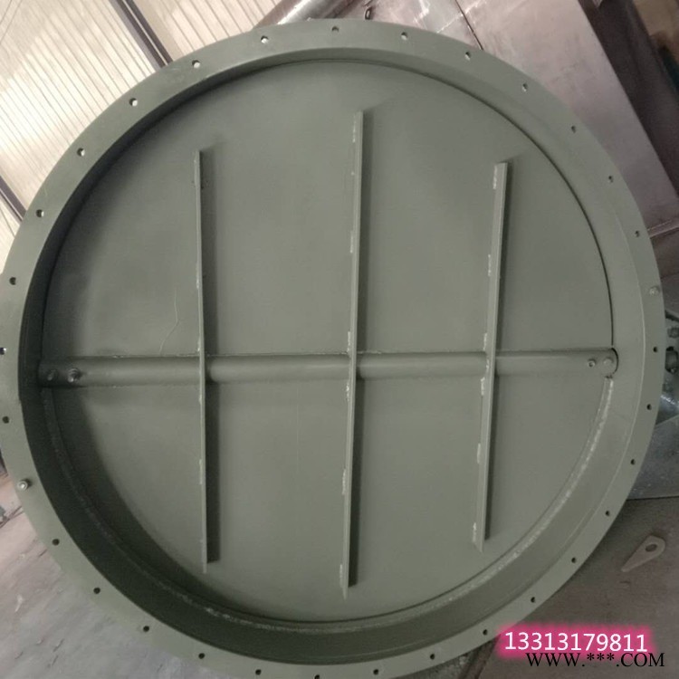 中能DN圆形烟气通风蝶阀批发 手动方形烟道挡板阀 电动通风百叶闸阀 适用调节介质流量图1