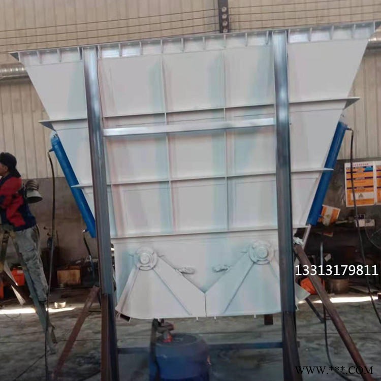 中能多规格鄂式卸料泥斗 电动调节式通风蝶阀 电液动扇形闸阀 中能机械实体生产适用仓底储存卸料图1