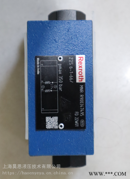 供应德国力士乐 进口R900347495 Z2S6-1-6X/ 先导式单向阀