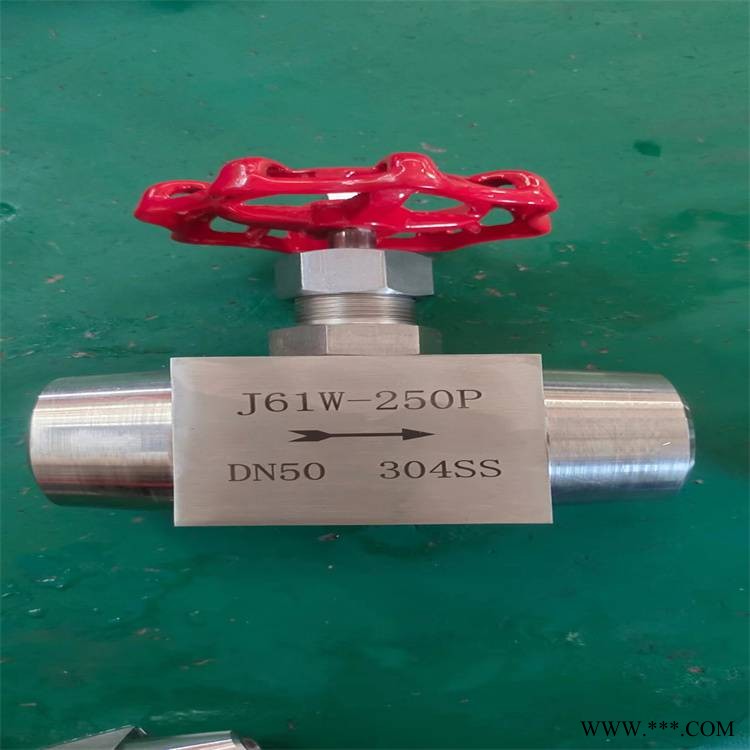 J24W-40P DN25带活接头不锈钢角式针型阀-德昌县图1