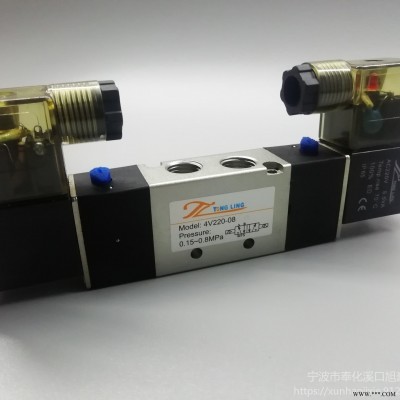 厂方批发亚德客电磁阀2位5通电磁阀汽车电磁阀4V220-08门泵电磁阀