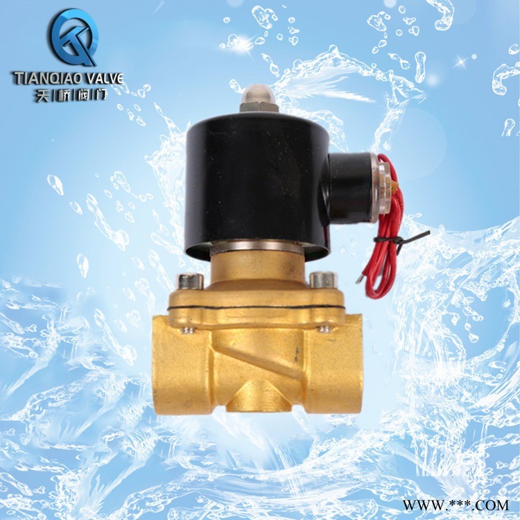 常闭常开黄铜电磁阀 空气水阀防水线圈 螺纹电磁阀 天桥阀门  ZCS-1.6T