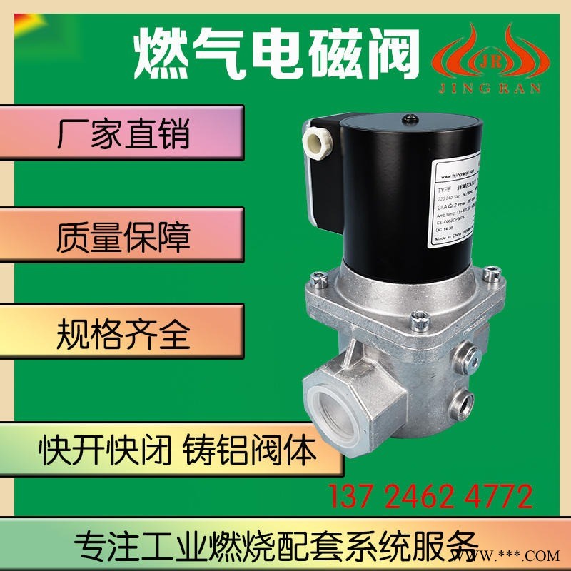 天燃气烧嘴电磁阀JE4015A1005  精燃燃气窑炉天燃气专用电磁阀图1