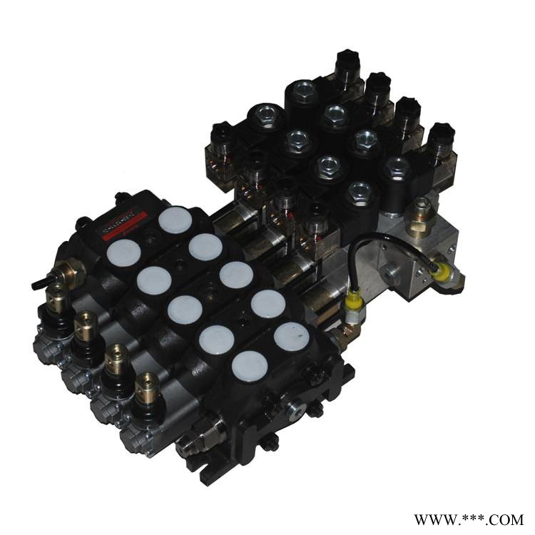 DCV60-YOYY-4联电液控多路阀（电磁阀电压DC12V,24V）SKBTFLUID牌