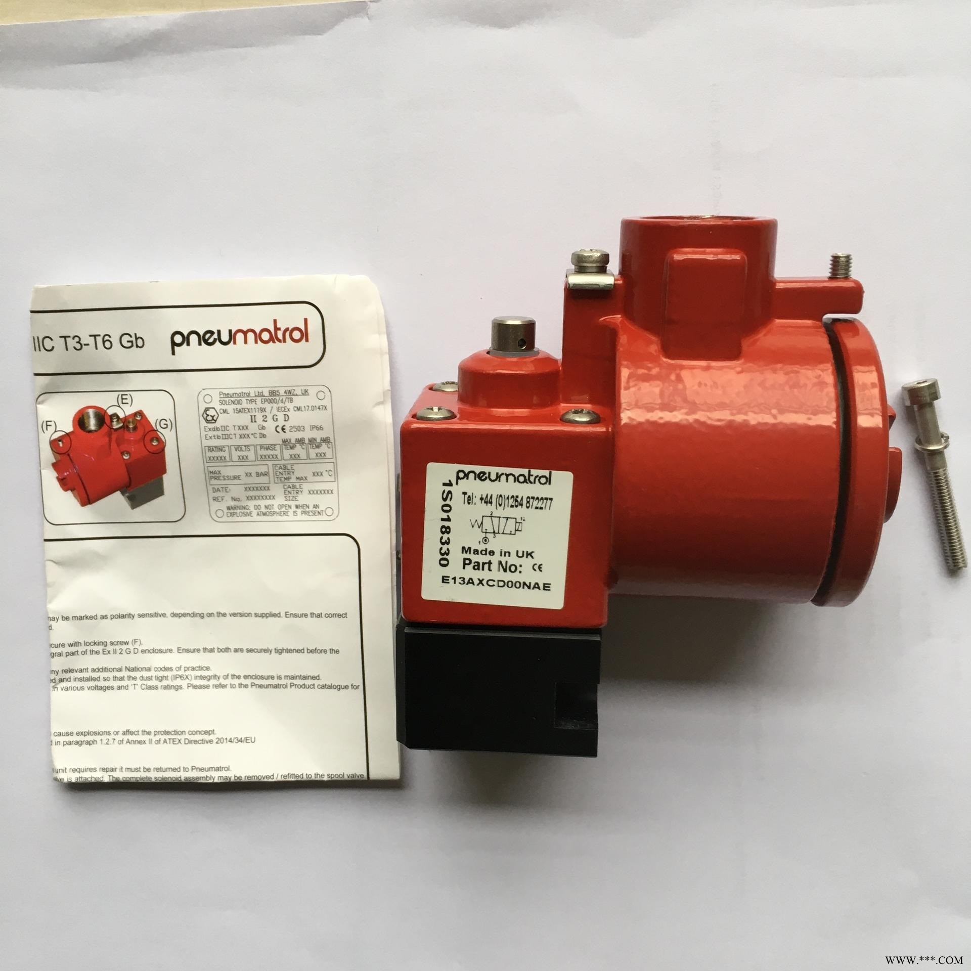 优势代理【原装】RGS电磁阀Pneumatrol防爆电磁阀AV6360K00C图1