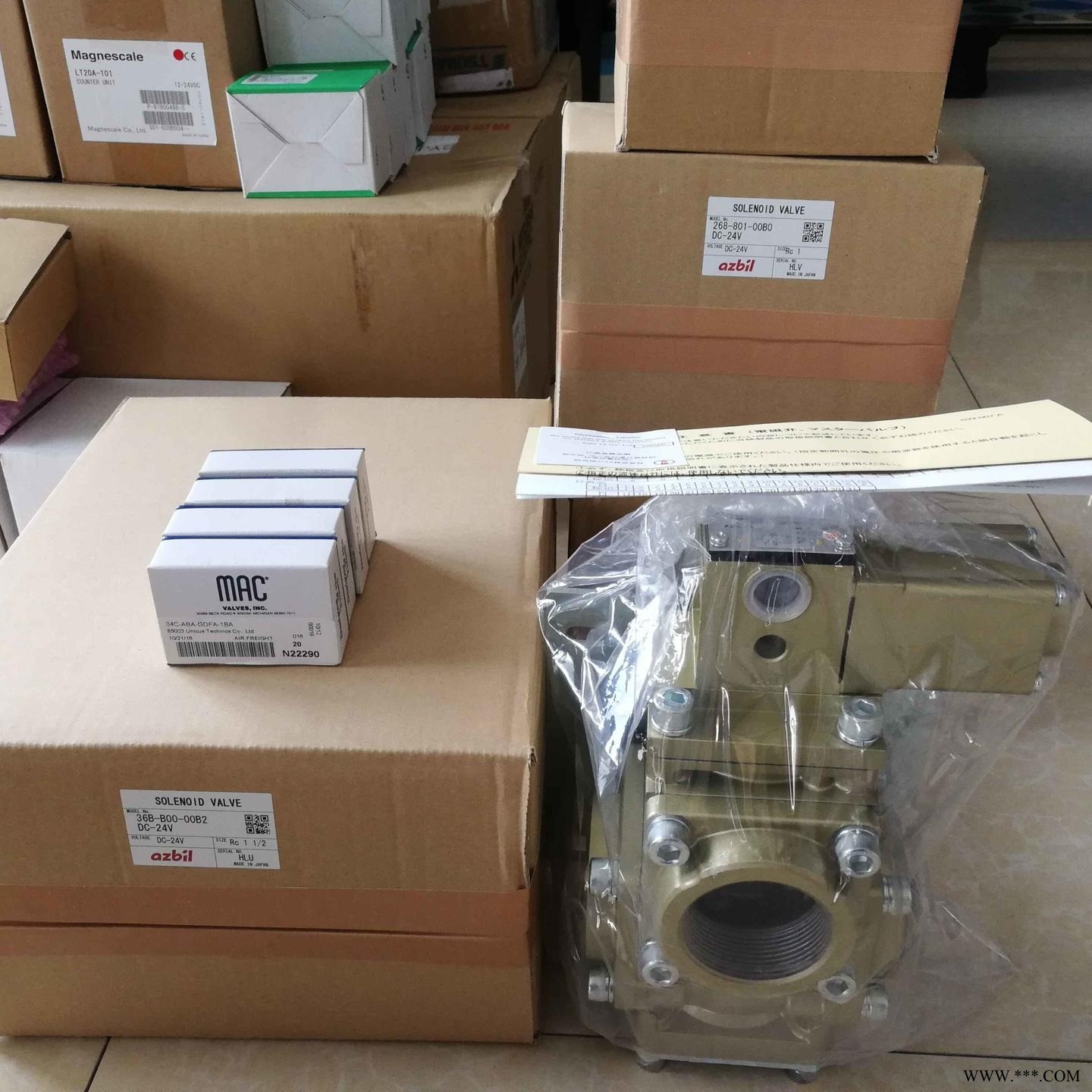 日本Azbil电磁阀468-801-10B2 DC24V太仓总代理图1