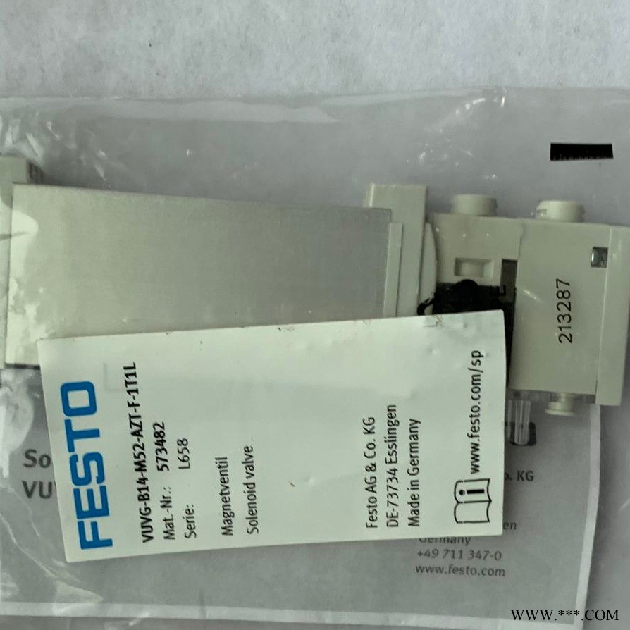 FESTO费斯托VUVG-L14-B52-T-G18-1P3电磁阀图1
