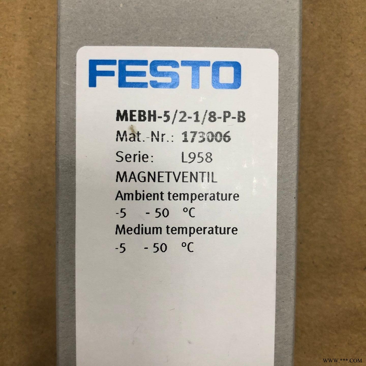 FESTO/费斯托阀 MEBH-5/2-1/8-L-S-B 电磁阀图1