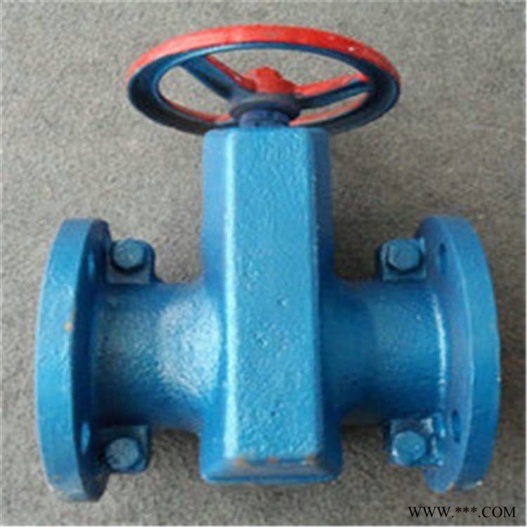 GJ41X-10QDN80手动法兰管夹阀防腐耐磨低压管夹阀黄冈阀门供应商