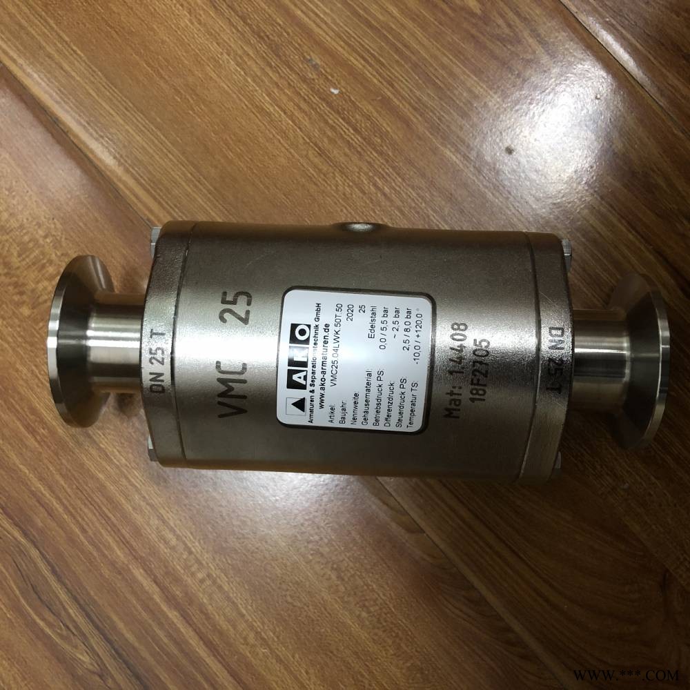 AKO管夹阀|气动管夹阀 AKO夹管阀温控调节阀 传感器 VMC25.04LWK.50T.50
