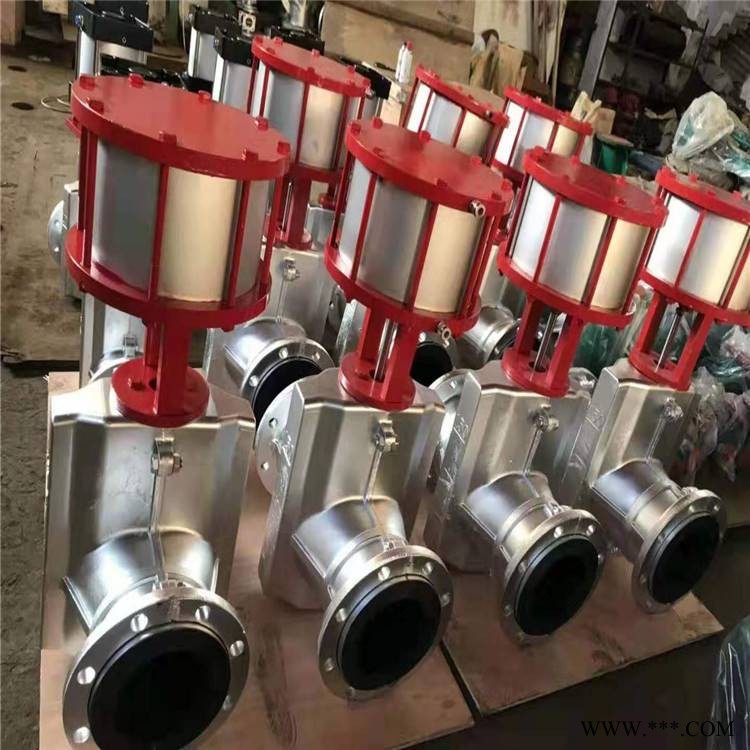 GJ641X-10PDN65气动不锈钢管夹阀电动铝合金管夹阀唐山阀门经销商