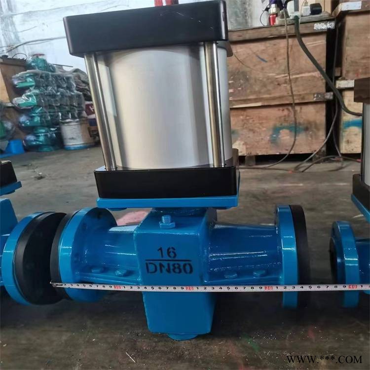GJ41X-10 DN350 铸钢法兰管夹阀煤浆管夹阀-规格型号
