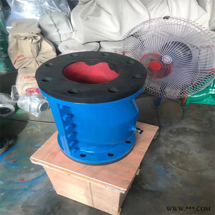 GJ841X-10 DN250铸铁法兰气动管夹阀 球形气囊式箍断阀
