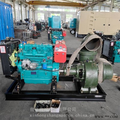 拖车式柴油离心泵 25马力排灌离心泵 工矿用电机混流泵 市政防汛抽水机
