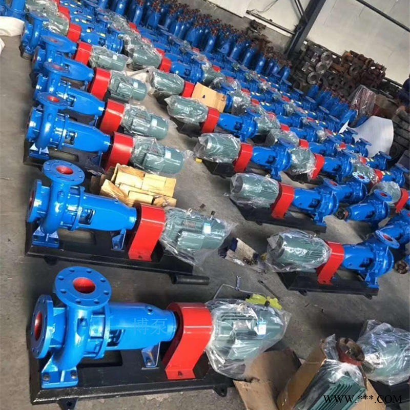博泵热水锅炉IR125-100-250B型厂家供应单级单吸卧式热水离心泵  给水泵热水循环泵 矿山排水清水泵图1
