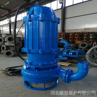 雄昱泵业 2寸6寸8寸大型潜水抽沙泵 河道抽沙吸砂泵 耐磨合金离心泵