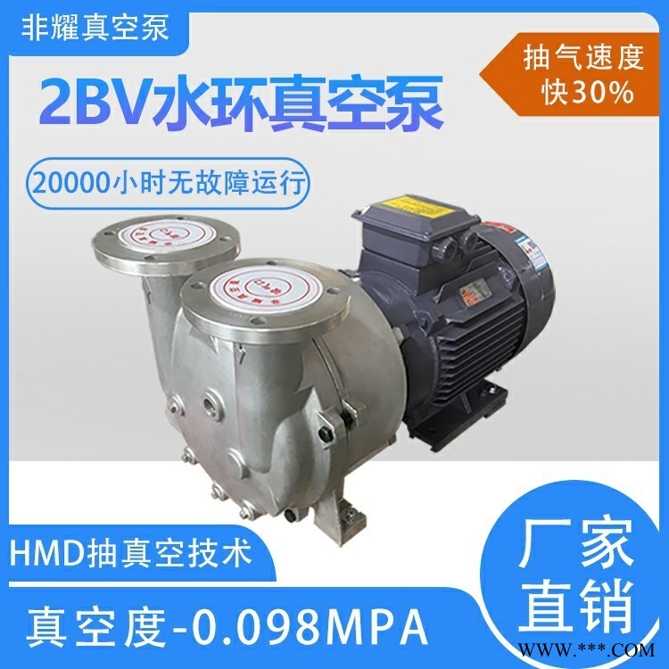 2BV水环真空泵非耀 厂家直销水环真空泵 高真空节能40% 汽水分离专用真空泵图1