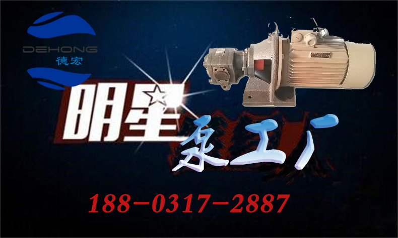 YCB铸铁圆弧泵 齿轮油泵 耐磨点火泵厂家 卧式带安全阀电动油泵示例图1
