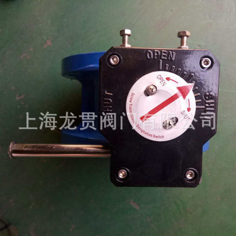 球墨铸铁涡轮法兰蝶阀涡轮蝶阀 D341X手动软密封涡轮蝶阀示例图8