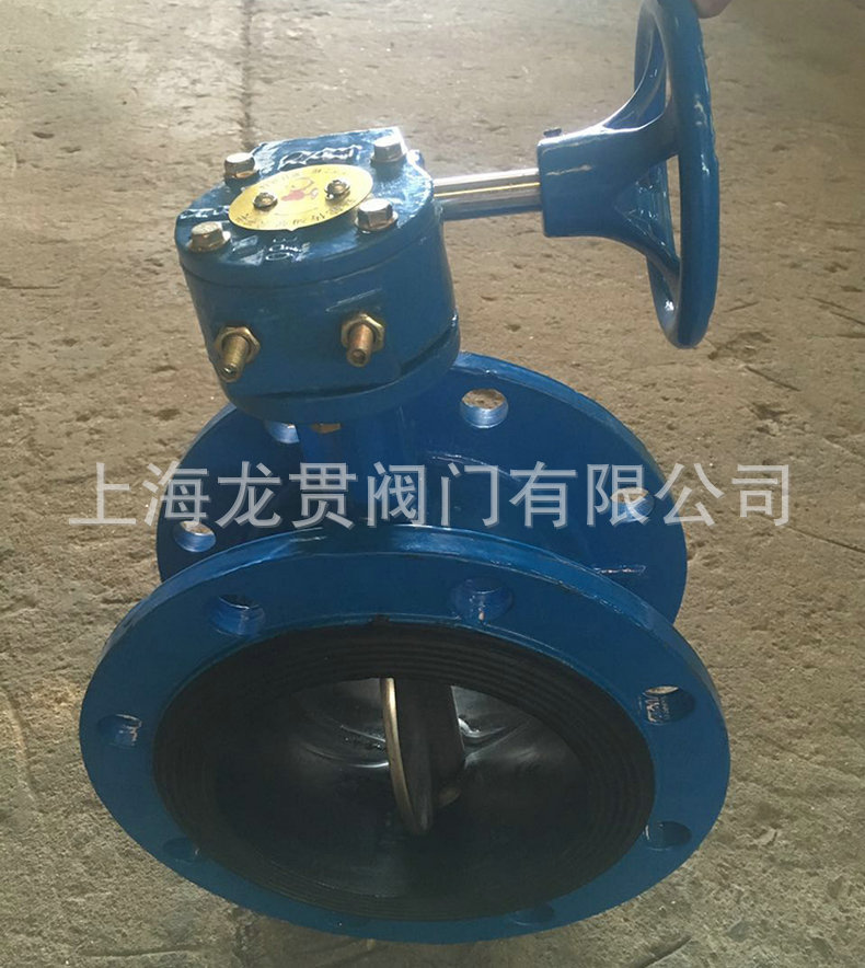 球墨铸铁涡轮法兰蝶阀涡轮蝶阀 D341X手动软密封涡轮蝶阀示例图10