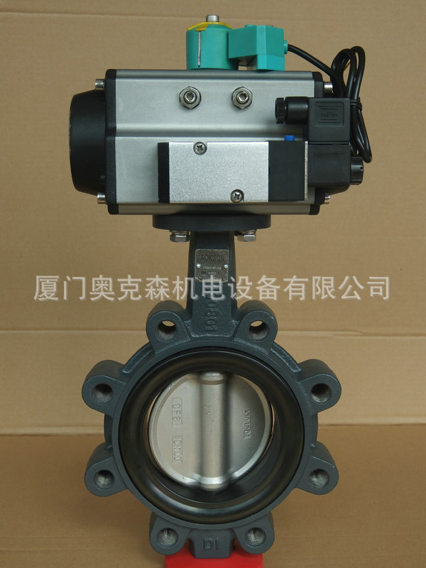 批发生产 D373X-16C手动衬胶蝶阀 气动衬胶蝶阀示例图4
