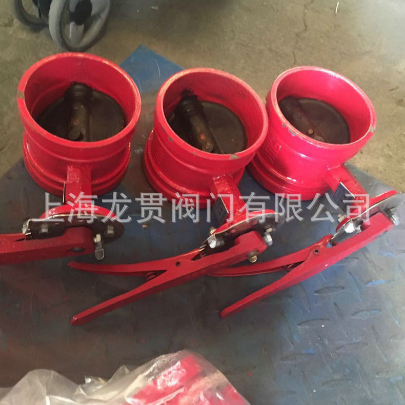厂家直销D81X手柄沟槽蝶阀 消防卡箍式 软密封沟槽信号蝶阀大体示例图13